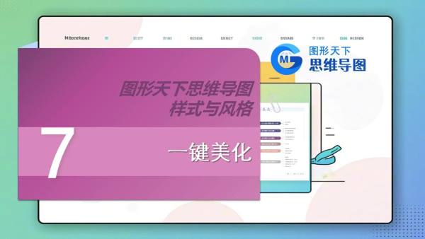 图形天下思维导图样式与风格 - 一键美化