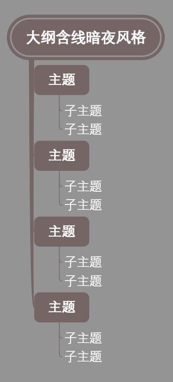 大纲含线暗夜风格