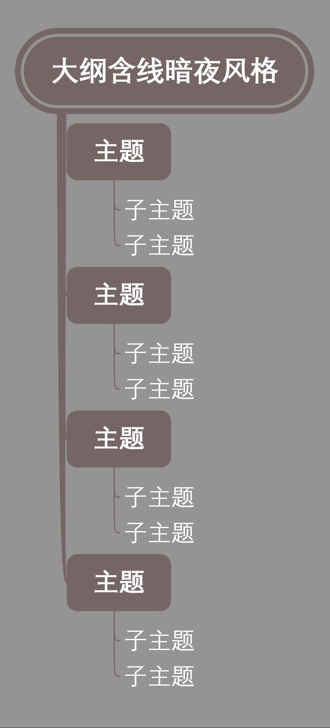 大纲含线暗夜风格