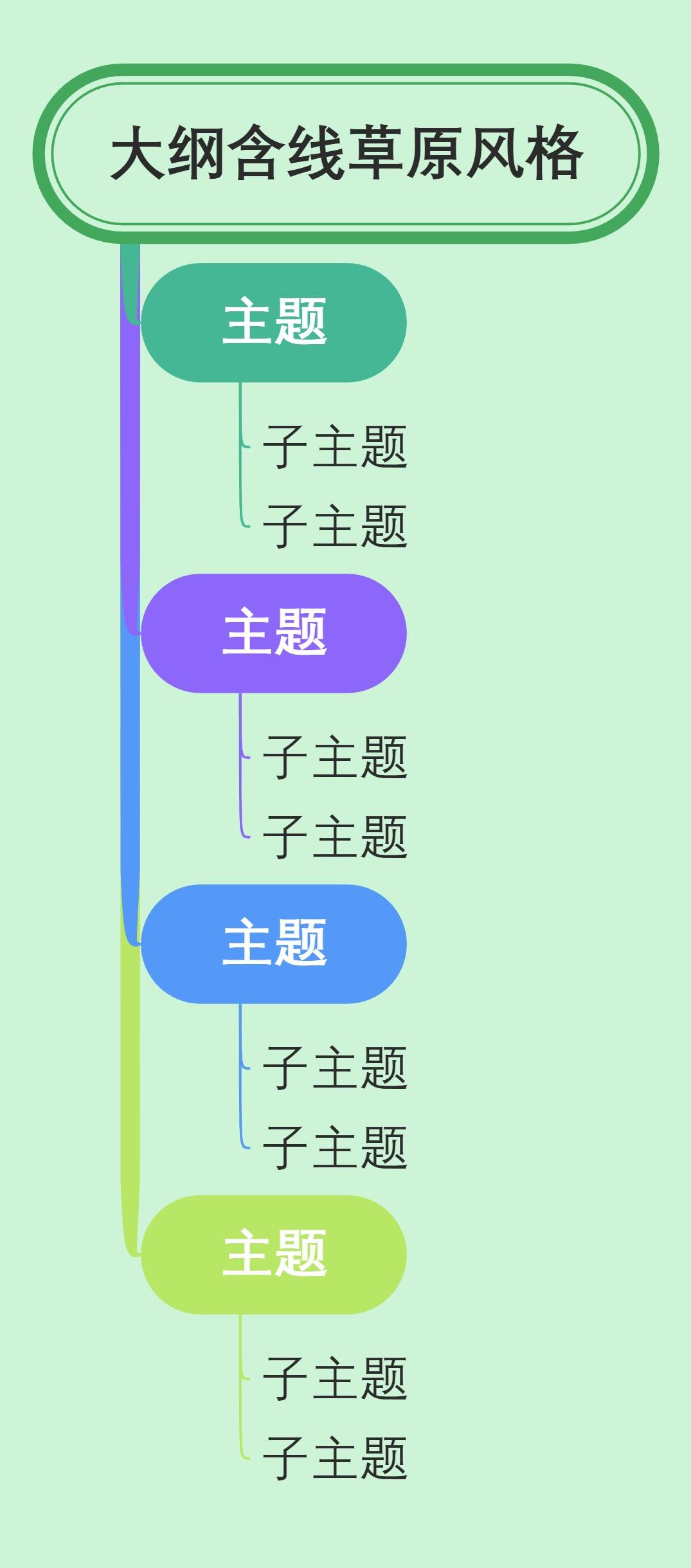 大纲含线草原风格