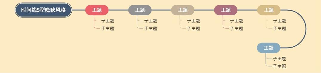 时间线S型晚秋风格