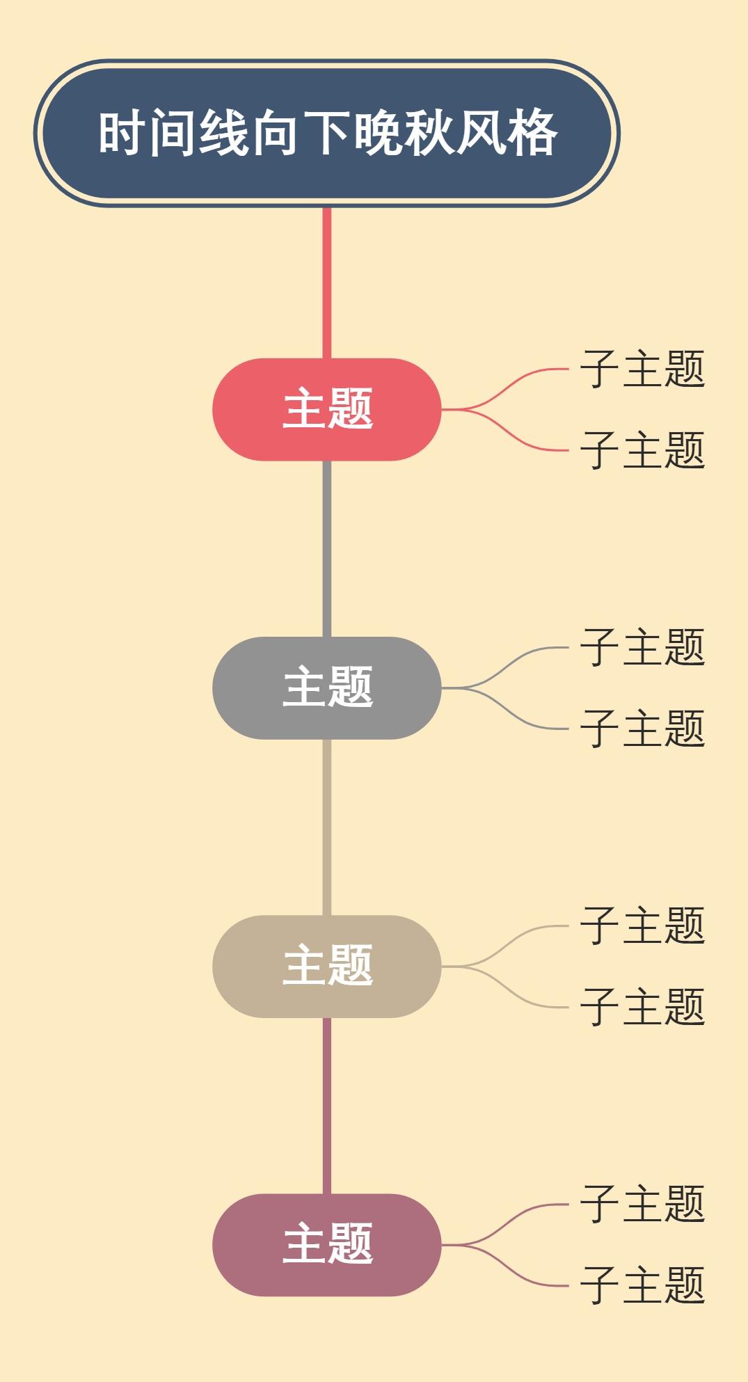 时间线向下晚秋风格