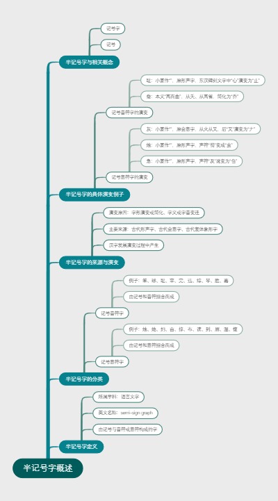 半记号字概述