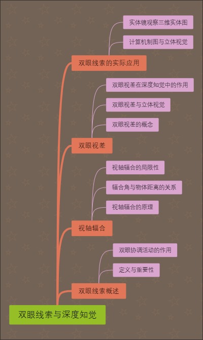 双眼线索与深度知觉