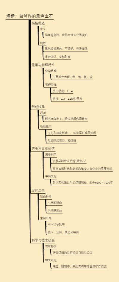 煤精：自然界的黑色宝石