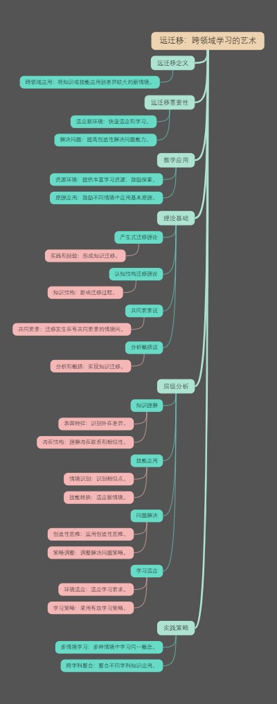 远迁移：跨领域学习的艺术