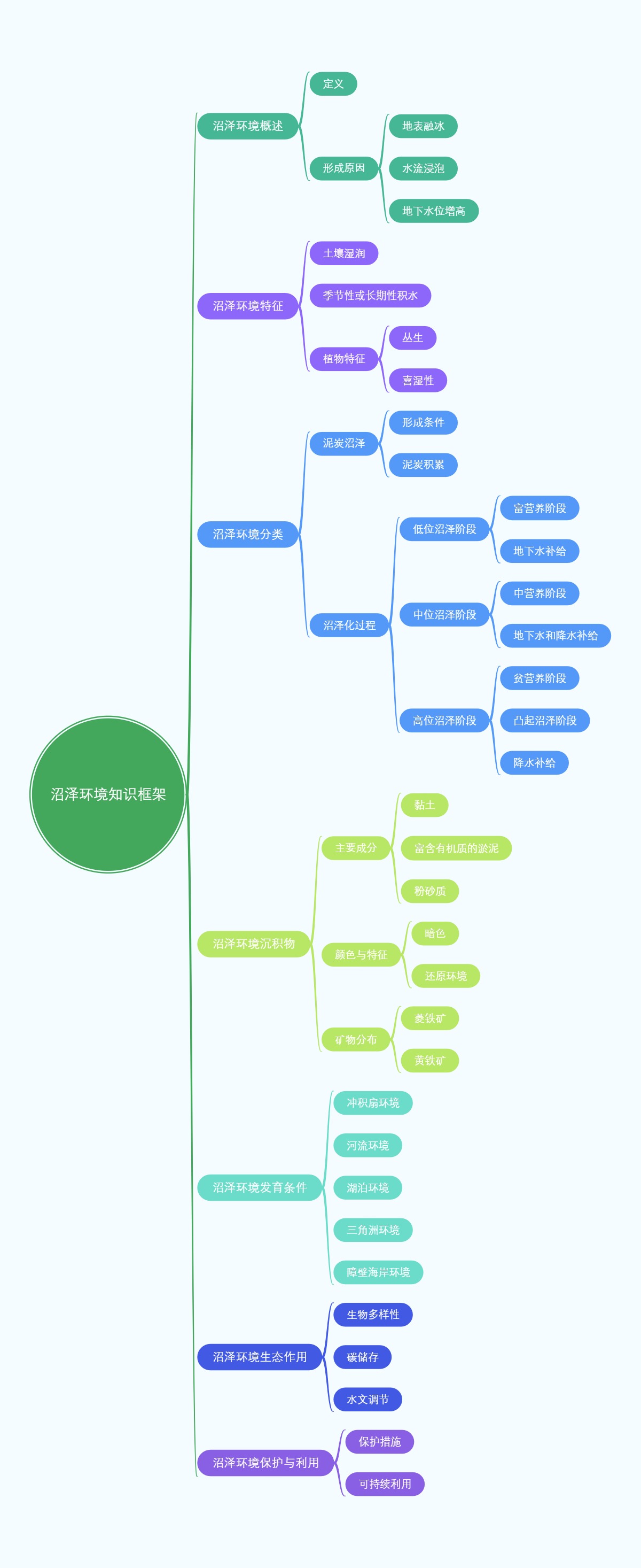 沼泽环境知识框架