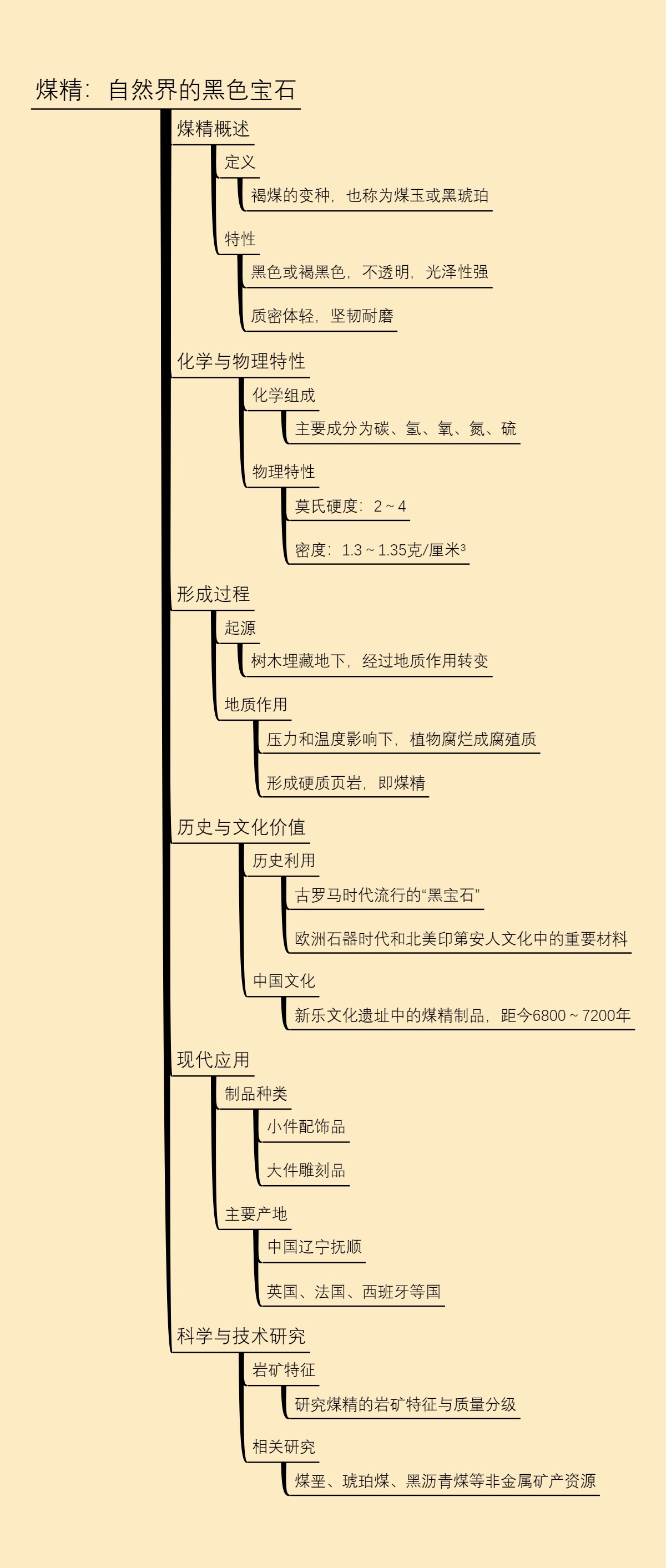 煤精：自然界的黑色宝石