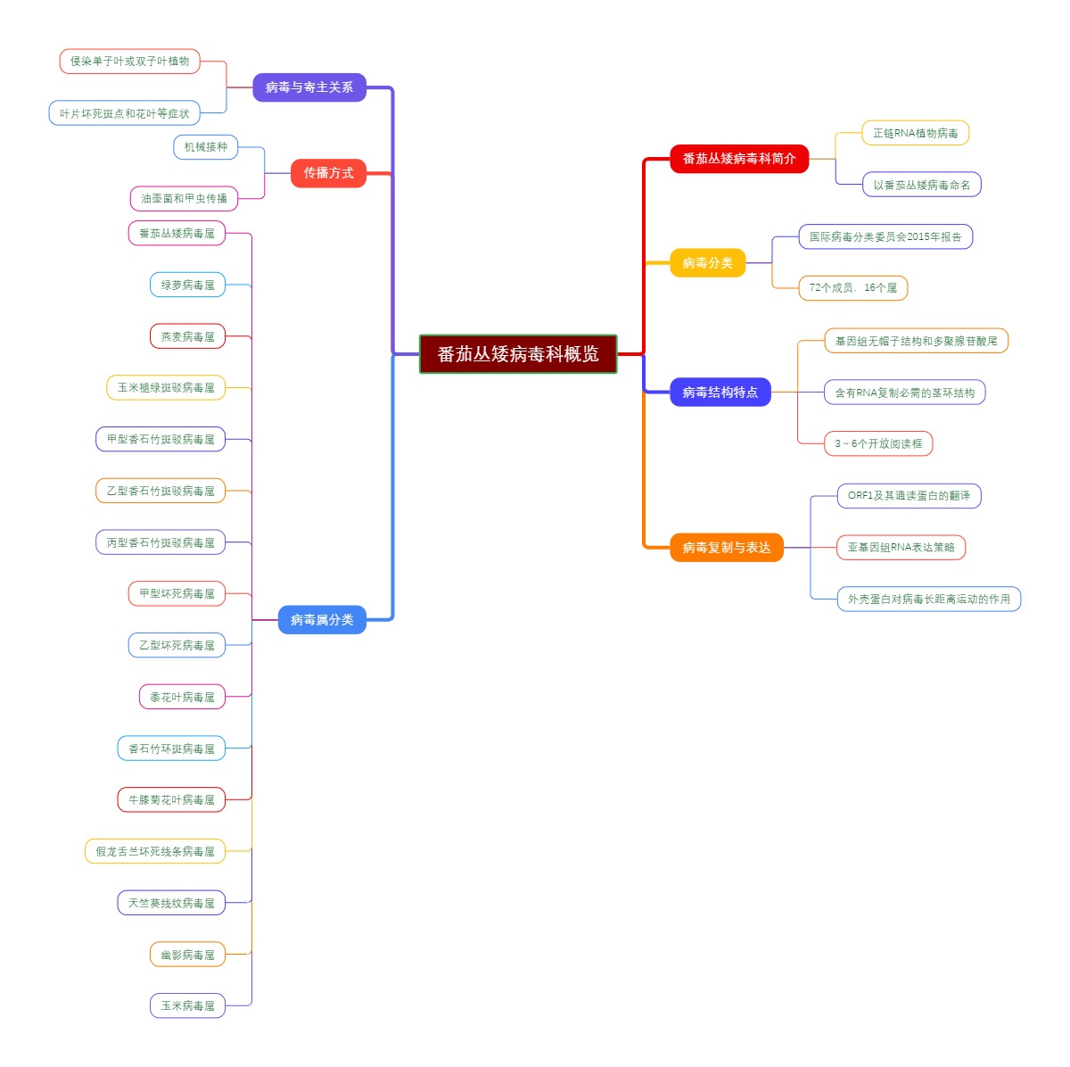 番茄丛矮病毒科概览