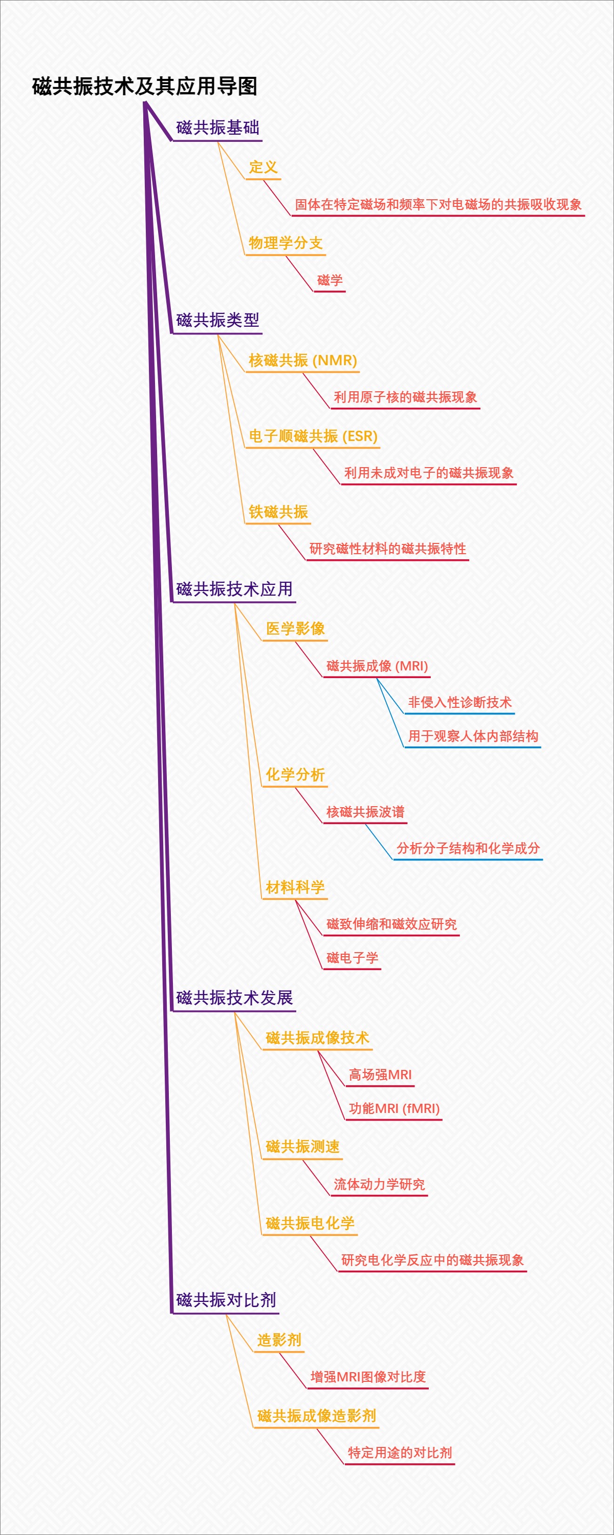 磁共振技术及其应用导图