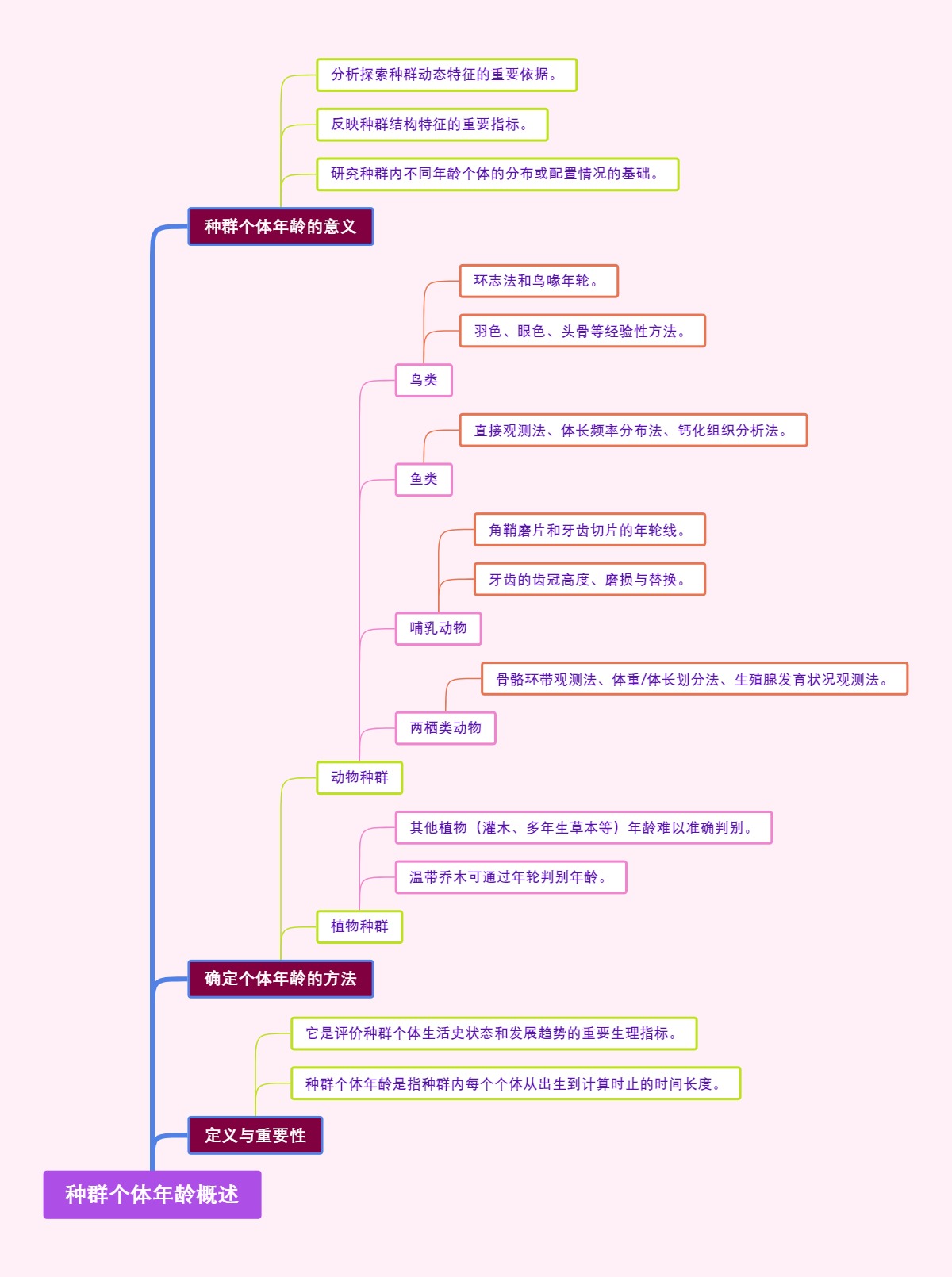 种群个体年龄概述