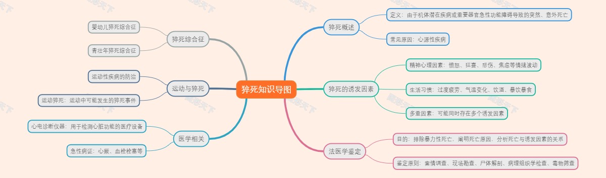 猝死知识导图