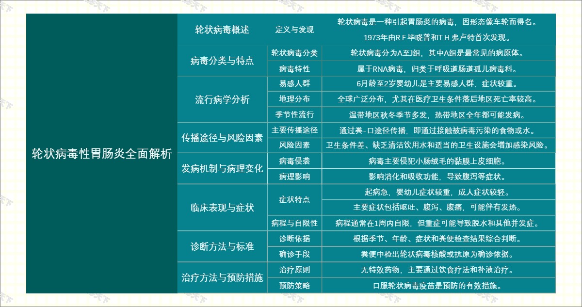 轮状病毒性胃肠炎全面解析
