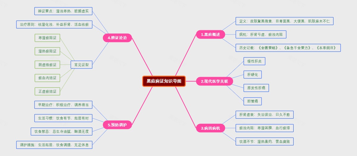 黑疸病证知识导图