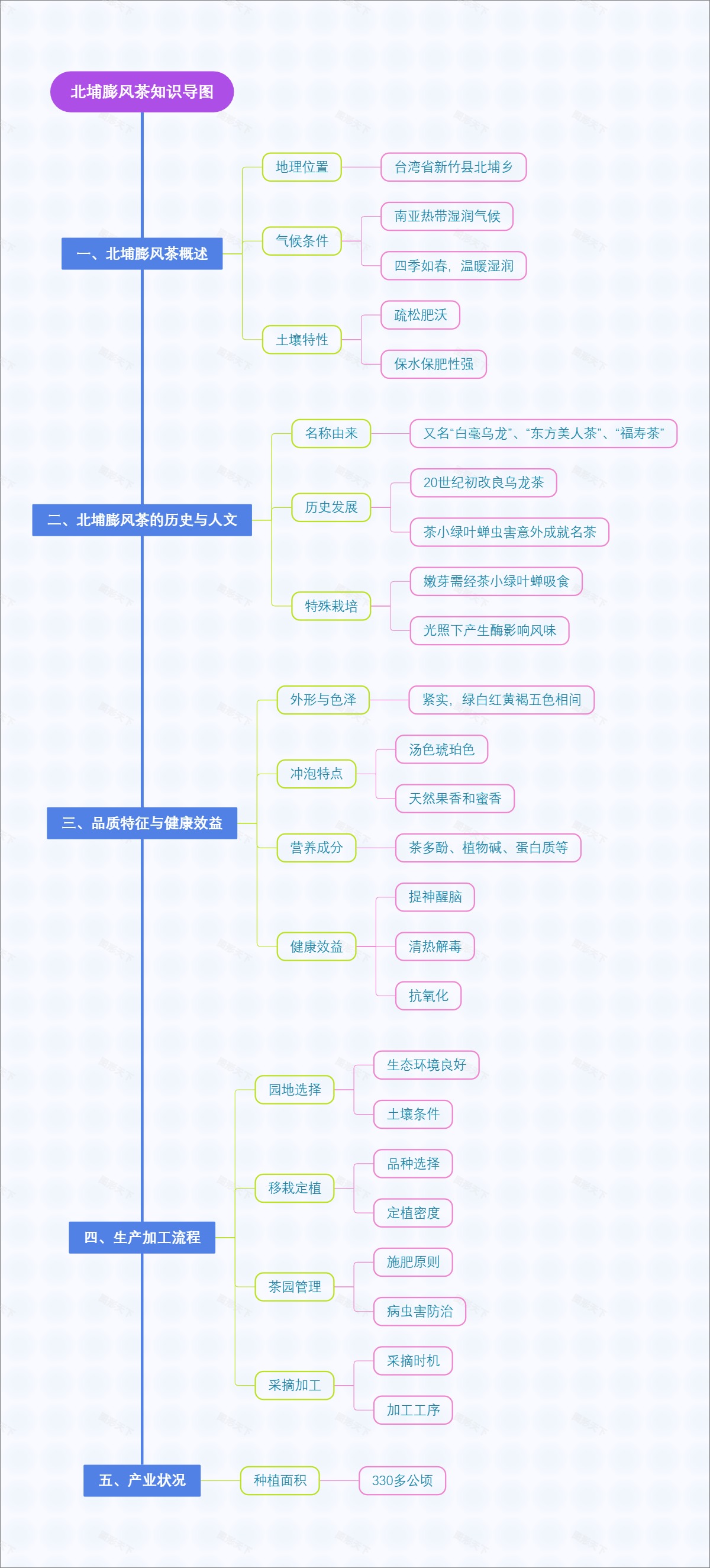 北埔膨风茶知识导图
