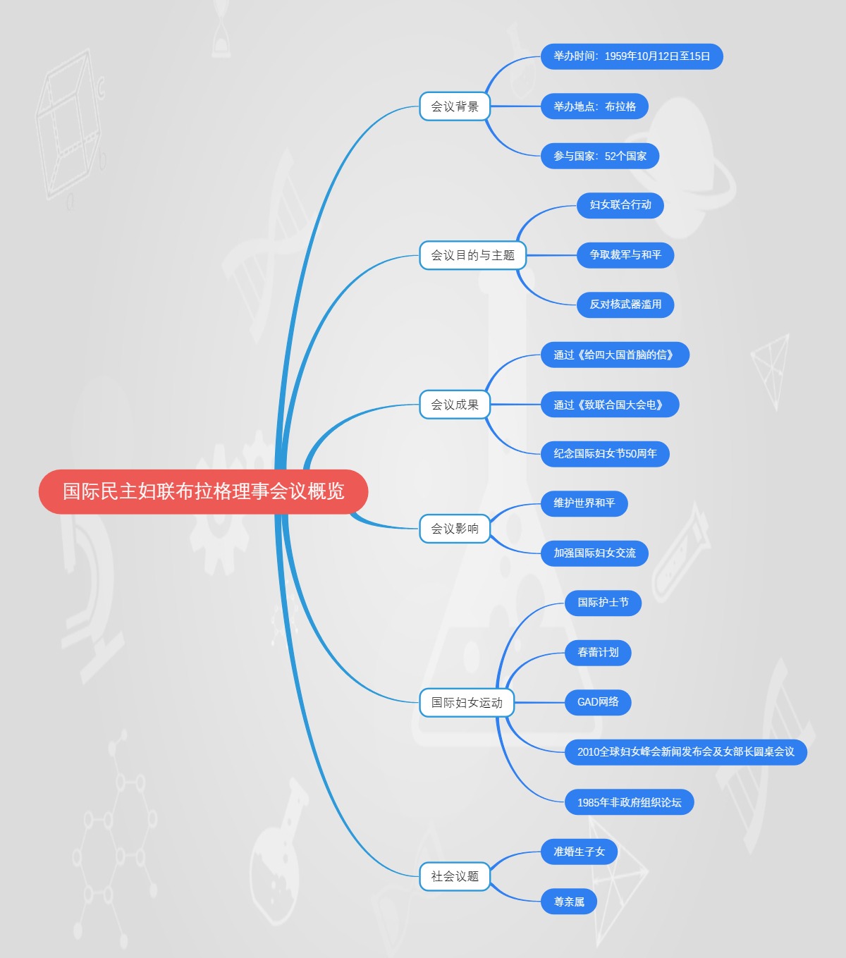 国际民主妇联布拉格理事会议概览