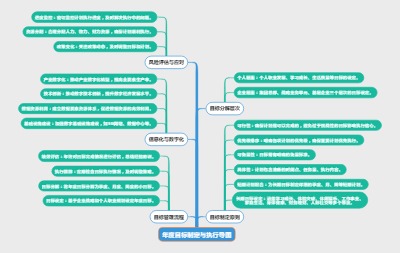 年度目标制定与执行导图