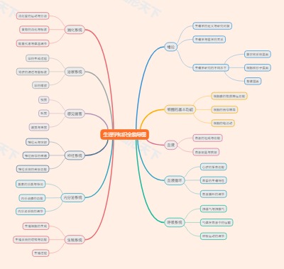 生理学知识全貌导图