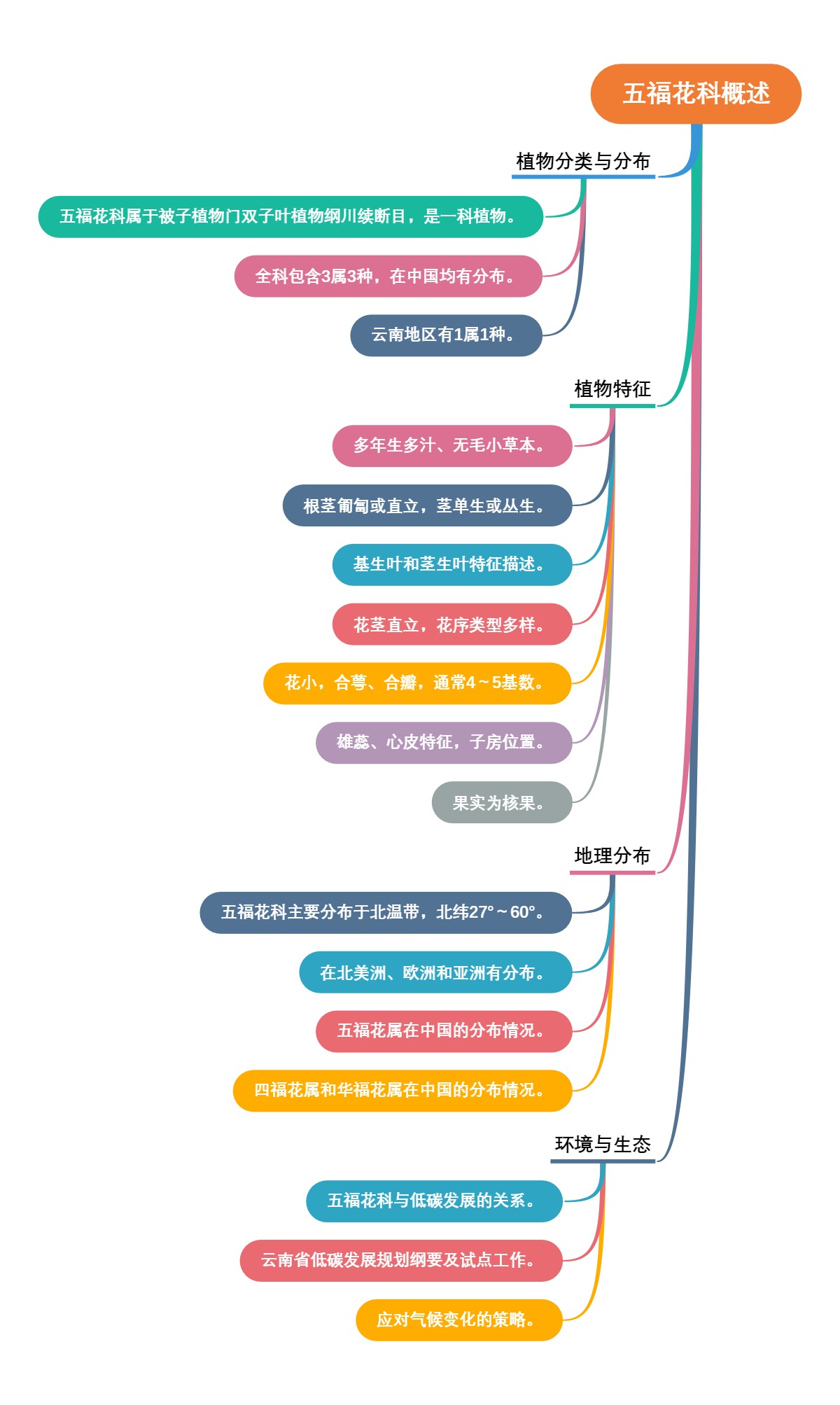 五福花科概述