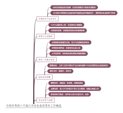 中国共青团十三届六中全会及其青年工作概览