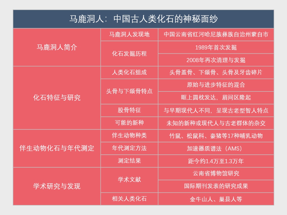 马鹿洞人：中国古人类化石的神秘面纱