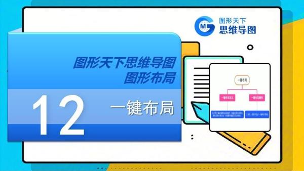 图形天下思维导图图形布局 - 一键布局