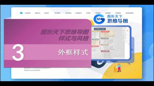 图形天下思维导图样式与风格 - 外框样式